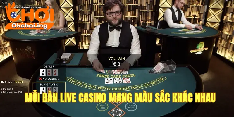 Hướng Dẫn Tham Gia Live Casino OKCHOI, “Sòng Bài Thật” Trong Thế Giới Ảo 3 Tham gia live casino okchoi đơn giản